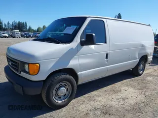 2005 Ford Econoline Cargo with VIN 1FTRE14W75HA86011, listed as a IAAI auction lot 42649719 with 176,639 mi miles and . Bid and sale history available at DreamBid. Image 2.