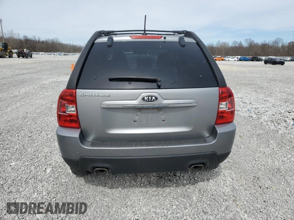 2010 Kia Sportage LX with VIN KNDKG3A45A7706946, listed as a Copart auction lot 50245845 with 111,884 mi miles and Salvage Title. Bid and sale history available at carsss.com. Image 6.