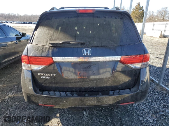 2016 Honda Odyssey EX-L with VIN 5FNRL5H63GB013440, listed as a Copart auction lot 42744235 with Not Provided miles and Salvage Title. Bid and sale history available at DreamBid. Image 6.