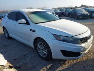 2011 Kia Optima LX with VIN KNAGM4A72B5057213, listed as a IAAI auction lot 41230459 with 1 mi miles. Bid and sale history available at carsss.com. Image 1.