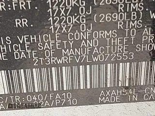2020 Toyota RAV4 Hybrid XLE z VIN 2T3RWRFV7LW072553, wystawiony jako IAAI lot #42197281 z przebiegiem 166 115 mil mil oraz . Historia ofert i sprzedaży dostępna na DreamBid. Obrazek 9.