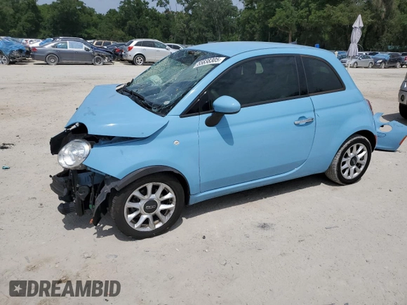 2017 FIAT 500 Pop z VIN 3C3CFFKR3HT503017, wystawiony jako Copart lot #55838305 z przebiegiem 80 951 mil mil oraz Szkoda całkowita • Salvage title. Historia ofert i sprzedaży dostępna na DreamBid. Obrazek 1.