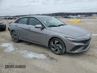 2024 Hyundai Elantra SEL with VIN KMHLS4DG3RU843407, listed as a Copart auction lot 44775405 with 1,904 mi miles and Salvage title. Bid and sale history available at DreamBid. Image 4.