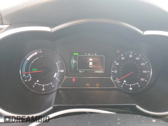 2014 Kia Optima Hybrid EX with VIN KNAGN4AD2E5069689, listed as a Copart auction lot 58657174 with 193,658 mi miles and Salvage Title. Bid and sale history available at carsss.com. Image 9.