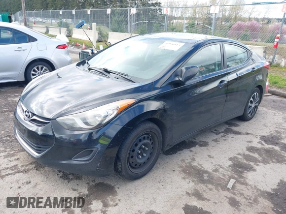2012 Hyundai Elantra Limited with VIN KMHDH4AE1CU219215, listed as a IAAI auction lot 41956813 with 230,165 mi miles. Bid and sale history available at carsss.com. Image 2.