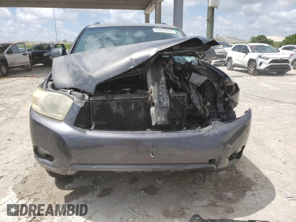 2009 Toyota Highlander with VIN JTEDS41A292085513, listed as a Copart auction lot 61062295 with 97,773 mi miles and Salvage title. Bid and sale history available at DreamBid. Image 5.