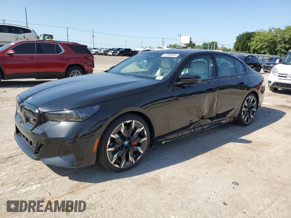 2024 BMW i5 M60 z VIN WBY43FK09RCR58587, wystawiony jako Copart lot #67396684 z przebiegiem 387 mil mil oraz Szkody całkowita. Historia ofert i sprzedaży dostępna na DreamBid. Obrazek 1.