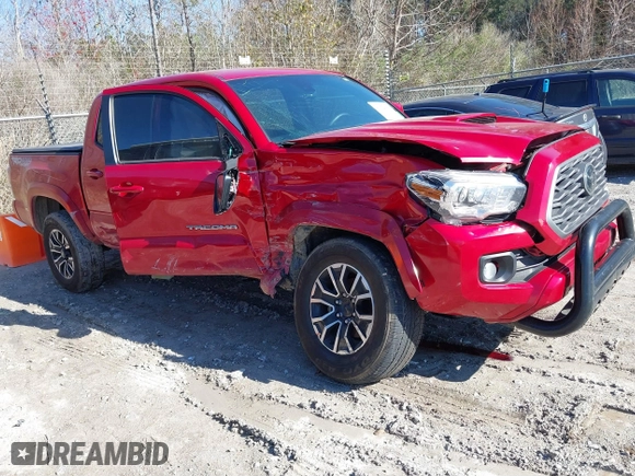 2023 Toyota Tacoma 4WD SR with VIN 3TYCZ5AN2PT165019, listed as a IAAI auction lot 41672156 with 32,813 mi miles. Bid and sale history available at carsss.com. Image 1.
