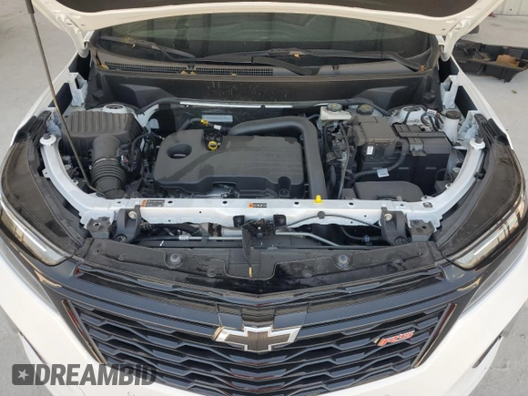 2024 Chevrolet Equinox RS z VIN 3GNAXMEG5RS217098, wystawiony jako Copart lot #58026325 z przebiegiem 10 744 mil mil oraz Nie do naprawy • Non repairable. Historia ofert i sprzedaży dostępna na DreamBid. Obrazek 12.