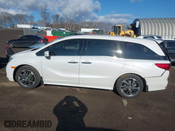 2024 Honda Odyssey Elite with VIN 5FNRL6H90RB028139, listed as a IAAI auction lot 41666330 with 8,516 mi miles and . Bid and sale history available at DreamBid. Image 14.