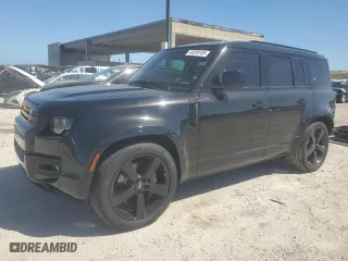 2024 Land Rover Defender X-Dynamic SE with VIN SALE27EU2R2351734, listed as a Copart auction lot 49209105 with 6,087 mi miles and Salvage Title. Bid and sale history available at carsss.com. Image 1.