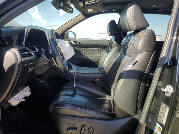 2022 Hyundai Palisade Calligraphy with VIN KM8R74HE0NU389471, listed as a Copart auction lot 46747995 with 51,704 mi miles and Salvage Title. Bid and sale history available at carsss.com. Image 7.