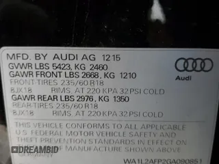 2016 Audi Q5 Premium Plus с VIN WA1L2AFP2GA090851, выставлен на аукционе Copart как лот 55568415 с пробегом 113 928 миль миль и Списание • Salvage title. История ставок и продаж доступна на DreamBid. Изображение 12.