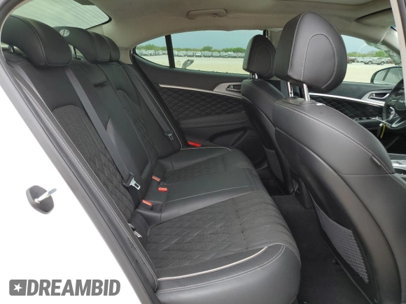 2021 Genesis G70 2.0T with VIN KMTG44LA2MU066726, listed as a Copart auction lot 50803555 with 28,618 mi miles and Salvage title. Bid and sale history available at DreamBid. Image 11.