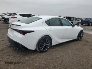 2023 Lexus IS 350 F Sport with VIN JTHGZ1B28P5063979, listed as a Copart auction lot 88964555 with 35,275 mi miles and Salvage title. Bid and sale history available at DreamBid. Image 3.