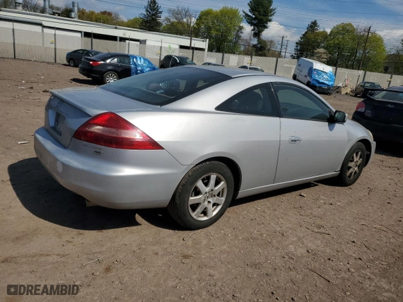 2005 Honda Accord Cpe LX V6 SE with VIN 1HGCM82435A015529, listed as a Copart auction lot 53842625 with 132,869 mi miles and Salvage Title. Bid and sale history available at carsss.com. Image 3.