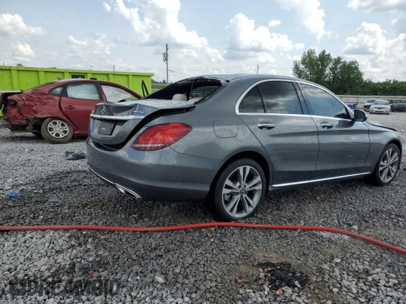 2020 Mercedes-Benz C 300 with VIN WDDWF8EB1LR558379, listed as a Copart auction lot 60684585 with Not provided miles and Salvage title. Bid and sale history available at DreamBid. Image 3.