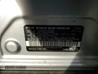 2018 Mitsubishi Outlander Sport SE 2.4 with VIN JA4AR3AW0JU001068, listed as a Copart auction lot 84549994 with 0 mi miles and Salvage Title. Bid and sale history available at carsss.com. Image 14.