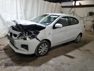 2022 Mitsubishi Mirage ES with VIN ML32FUFJ9NHF03975, listed as a Copart auction lot 62661415 with 51,358 mi miles and Salvage title. Bid and sale history available at DreamBid. Image 1.