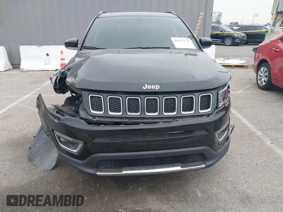 2019 Jeep Compass Limited with VIN 3C4NJDCB4KT594525, listed as a IAAI auction lot 42472846 with 84,815 mi miles and . Bid and sale history available at DreamBid. Image 12.
