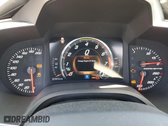 2017 Chevrolet Corvette 1LT with VIN 1G1YB2D77H5109076, listed as a Copart auction lot 62728585 with 97,910 mi miles and Salvage title. Bid and sale history available at DreamBid. Image 9.