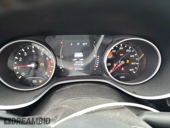 2019 Jeep Compass Altitude with VIN 3C4NJCBB8KT772853, listed as a Copart auction lot 87075124 with 91,746 mi miles and Salvage Title. Bid and sale history available at carsss.com. Image 9.