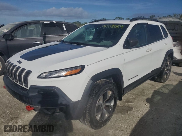 2017 Jeep Cherokee Trailhawk L Plus with VIN 1C4PJMBS8HW587946, listed as a Copart auction lot 74770864 with 0 mi miles and Non Repairable. Bid and sale history available at carsss.com. Image 1.