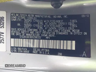 2013 Toyota Sienna L with VIN 5TDZK3DC9DS298333, listed as a IAAI auction lot 41941011 with 141,021 mi miles. Bid and sale history available at carsss.com. Image 9.