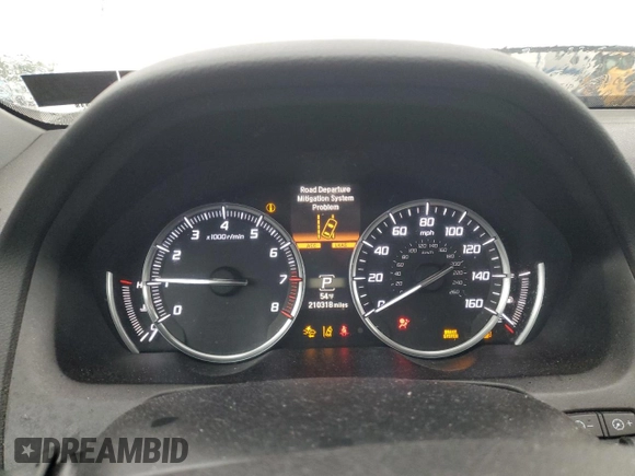 2015 Acura TLX Advance with VIN 19UUB2F79FA017945, listed as a Copart auction lot 58171225 with 210,318 mi miles and Salvage title. Bid and sale history available at DreamBid. Image 9.