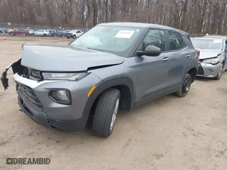 2021 Chevrolet TrailBlazer LS with VIN KL79MMS27MB165665, listed as a IAAI auction lot 41556865 with 53,883 mi miles. Bid and sale history available at carsss.com. Image 18.