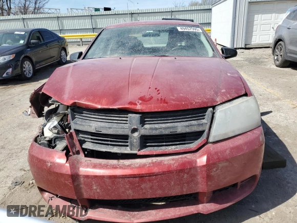 2010 Dodge Avenger SXT with VIN 1B3CC4FB6AN161351, listed as a Copart auction lot 49457595 with 88,562 mi miles and Salvage Title. Bid and sale history available at carsss.com. Image 5.