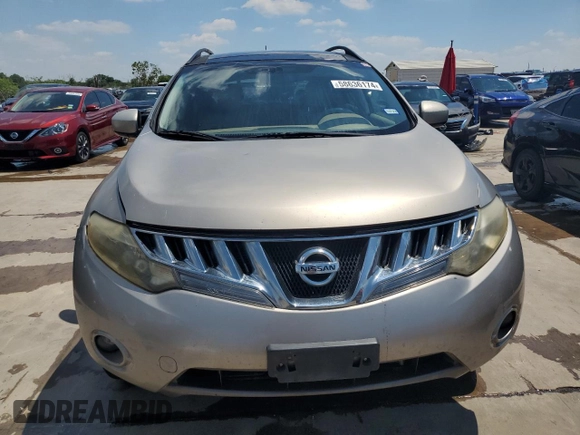 2009 Nissan Murano SL with VIN JN8AZ18U69W028777, listed as a Copart auction lot 58636174 with 193,767 mi miles and Salvage Title. Bid and sale history available at carsss.com. Image 5.