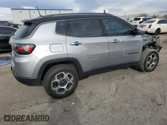 2022 Jeep Compass Trailhawk с VIN 3C4NJDDB7NT115212, выставлен на аукционе Copart как лот 50432345 с пробегом 20 093 миль миль и Списание • Salvage title. История ставок и продаж доступна на DreamBid. Изображение 3.