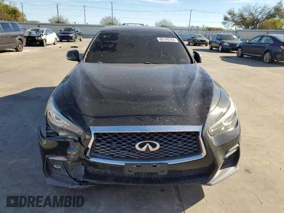 2019 Infiniti Q50 RED SPORT 400 with VIN JN1FV7APXKM761004, listed as a Copart auction lot 80199764 with 88,593 mi miles and Salvage Title. Bid and sale history available at carsss.com. Image 5.