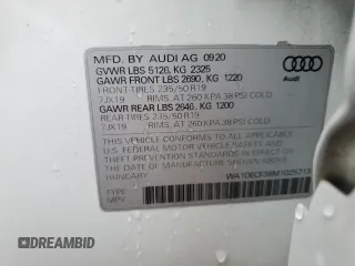 2021 Audi Q3 S line Premium with VIN WA1DECF36M1025713, listed as a Copart auction lot 55221215 with Not provided miles and Salvage title. Bid and sale history available at DreamBid. Image 14.