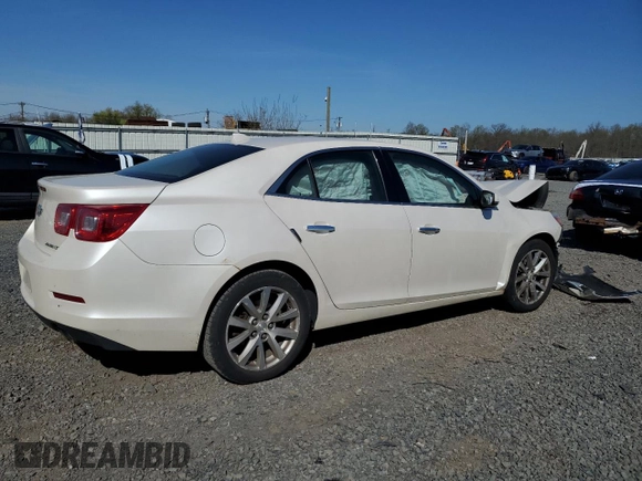 2014 Chevrolet Malibu LTZ with VIN 1G11H5SL9EF196745, listed as a Copart auction lot 53662285 with Not Provided miles and Salvage Title. Bid and sale history available at DreamBid. Image 3.