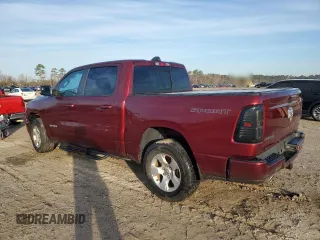 2022 Ram 1500 Big Horn with VIN 1C6SRFFM8NN281204, listed as a Copart auction lot 53854405 with 21,153 mi miles and Non Repairable. Bid and sale history available at carsss.com. Image 2.