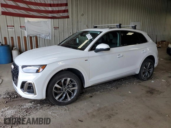 2023 Audi Q5 S line Premium Plus с VIN WA1EAAFY7P2125155, выставлен на аукционе Copart как лот 61812125 с пробегом 52 587 миль миль и Списание • Salvage title. История ставок и продаж доступна на DreamBid. Изображение 1.