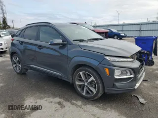 2019 Hyundai Kona Limited with VIN KM8K33A56KU350185, listed as a Copart auction lot 85416454 with 71,067 mi miles and Salvage Title. Bid and sale history available at carsss.com. Image 4.