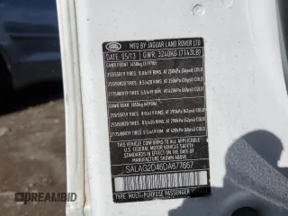 2013 Land Rover LR4 HSE with VIN SALAG2D46DA677667, listed as a Copart auction lot 45419595 with 78,563 mi miles and Salvage Title. Bid and sale history available at DreamBid. Image 13.