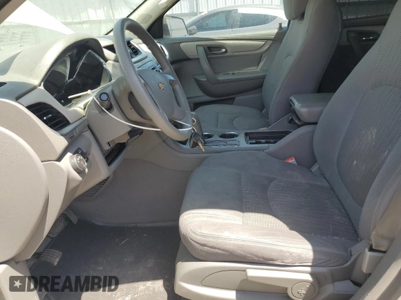 2016 Chevrolet Traverse LS z VIN 1GNKRFED3GJ204445, wystawiony jako Copart lot #52771545 z przebiegiem 118 417 mil mil oraz Szkoda całkowita • Salvage title. Historia ofert i sprzedaży dostępna na DreamBid. Obrazek 7.