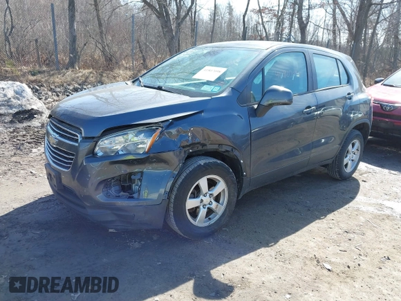 2016 Chevrolet Trax LS with VIN 3GNCJNSB1GL157935, listed as a IAAI auction lot 41807098 with 122,228 mi miles. Bid and sale history available at carsss.com. Image 2.