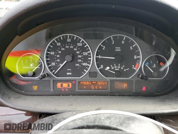 2005 BMW 3 Series 330i with VIN WBAEV53455KM40372, listed as a Copart auction lot 80758844 with 149,065 mi miles and Salvage Title. Bid and sale history available at carsss.com. Image 9.
