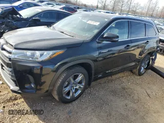 2019 Toyota Highlander Hybrid Limited z VIN 5TDDGRFH7KS065796, wystawiony jako Copart lot #52321134 z przebiegiem 141 031 mil mil oraz Szkoda całkowita • Salvage title. Historia ofert i sprzedaży dostępna na DreamBid. Obrazek 1.