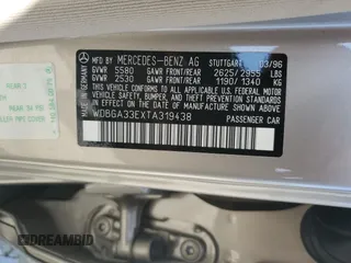1996 Mercedes-Benz S 320 z VIN WDBGA33EXTA319438, wystawiony jako Copart lot #68985544 z przebiegiem Nie podano mil oraz Szkody całkowita. Historia ofert i sprzedaży dostępna na DreamBid. Obrazek 14.