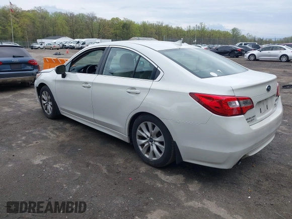 2017 Subaru Legacy Premium with VIN 4S3BNAF62H3018411, listed as a IAAI auction lot 42026594 with 144,834 mi miles. Bid and sale history available at carsss.com. Image 3.