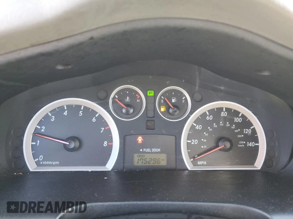 2005 Hyundai Santa Fe GLS with VIN KM8SC13D75U938125, listed as a Copart auction lot 81265824 with 175,296 mi miles and Salvage Title. Bid and sale history available at carsss.com. Image 9.
