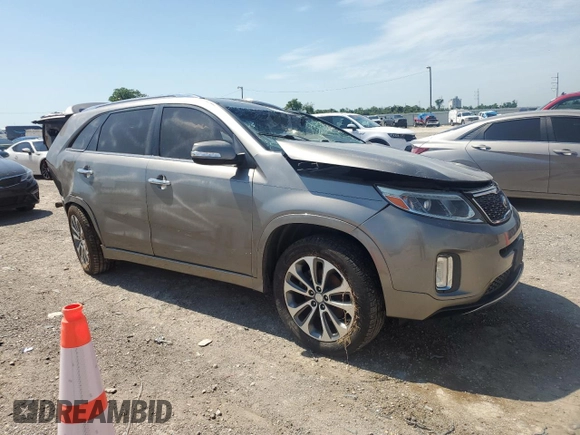 2015 Kia Sorento SX with VIN 5XYKW4A7XFG654002, listed as a Copart auction lot 56701775 with Not provided miles and Salvage title. Bid and sale history available at DreamBid. Image 4.