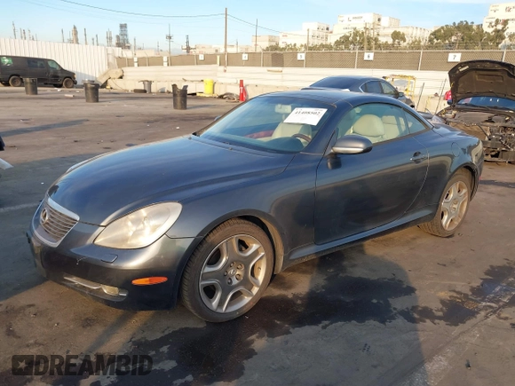 2007 Lexus SC 430 with VIN JTHFN45Y679014426, listed as a IAAI auction lot 41408502 with 202,274 mi miles and . Bid and sale history available at DreamBid. Image 17.