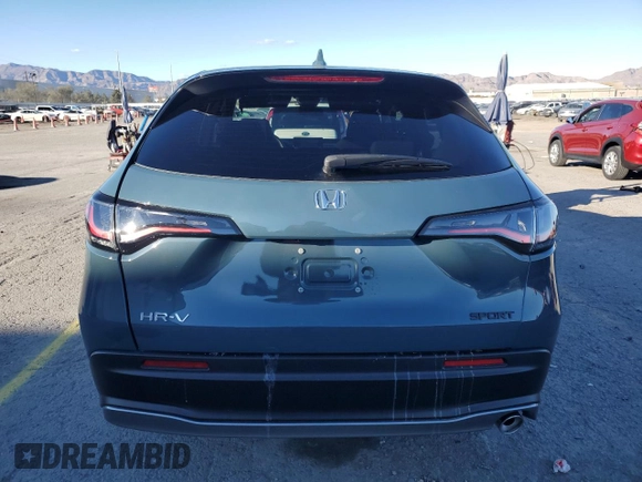 2024 Honda HR-V Sport with VIN 3CZRZ1H55RM750940, listed as a Copart auction lot 46476805 with 2,936 mi miles and Salvage Title. Bid and sale history available at DreamBid. Image 6.